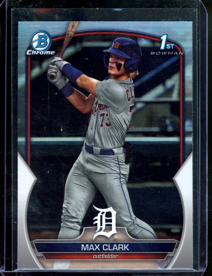 2023 Bowman Chrome Max Clark 1st Bowman Refractor Tigers