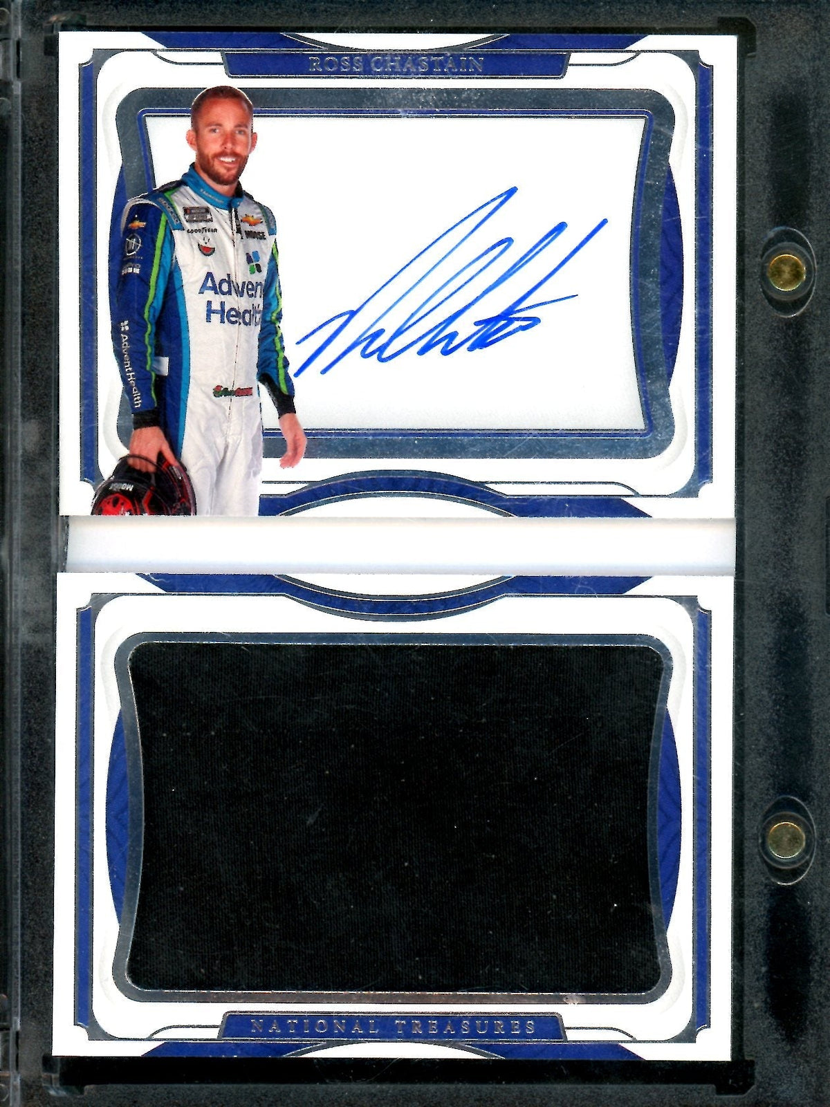 2022 Panini National Treasures Ross Chastain Firesuit Booklet Patch Auto /25 NASCAR