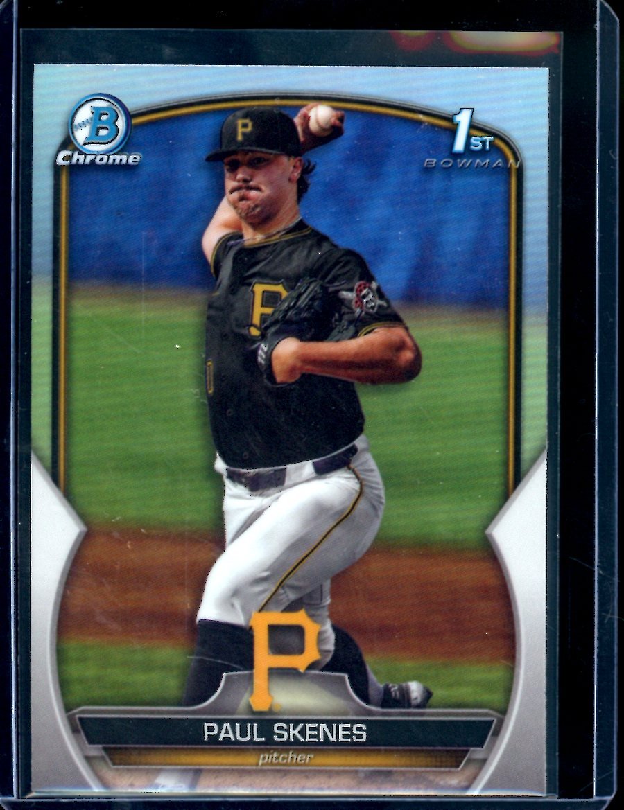 2023 Bowman Chrome Paul Skenes 1st Bowman Refractor Pirates