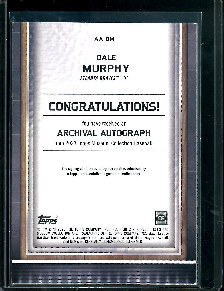 2023 Topps Museum Dale Murphy Auto Blue /20 Braves
