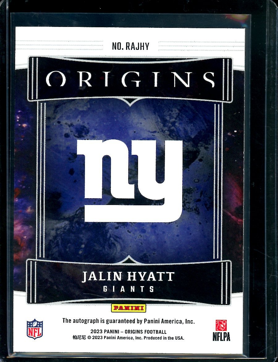 2023 Panini Origins Jalin Hyatt Rookie Auto /25 Giants