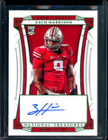 2023 Panini National Treasures Collegiate Zach Harrison Rookie Auto Green /5 Ohio State