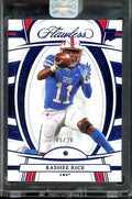 2023 Panini Flawless Collegiate Rashee Rice Rookie Saphirre /20 SMU