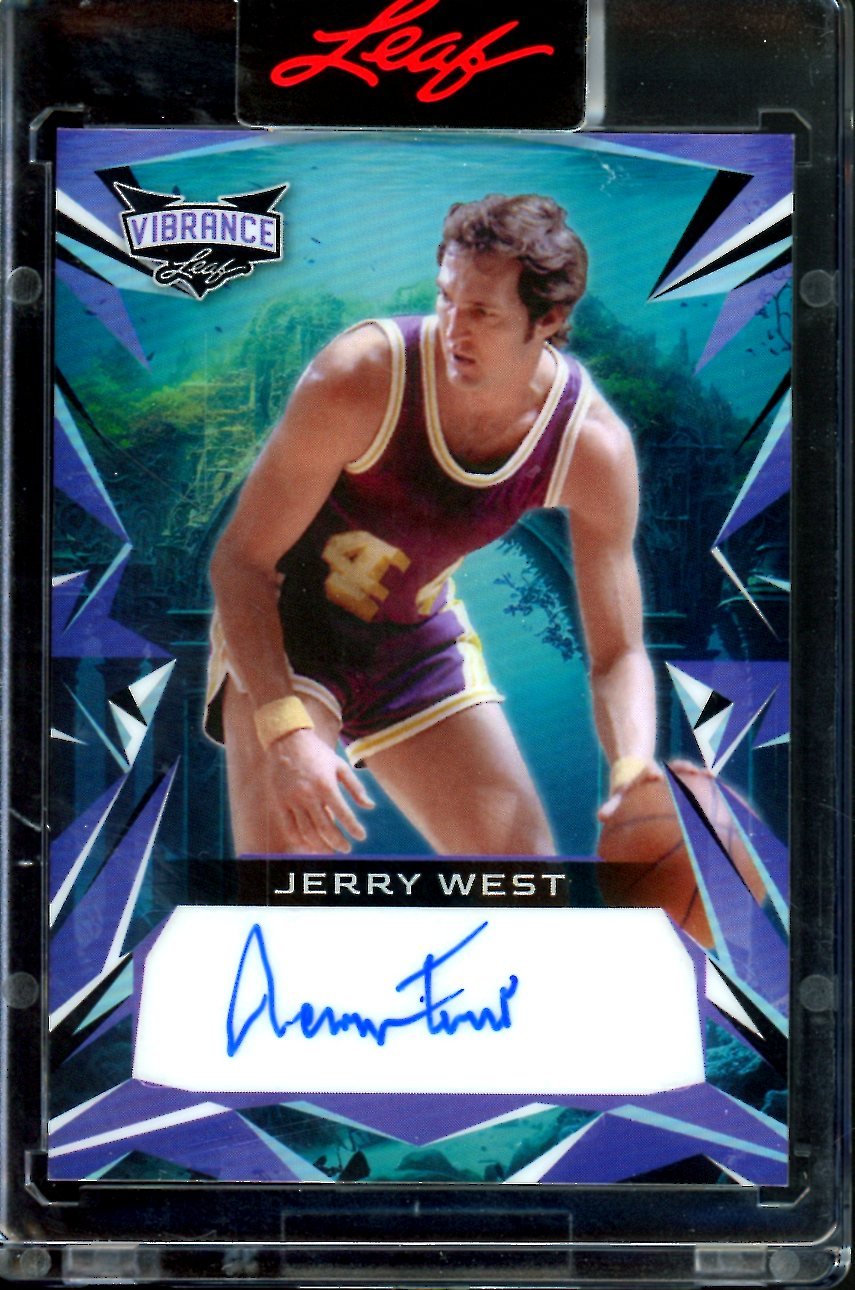 2023 Leaf Vibrance Jerry West Auto /5 Lakers