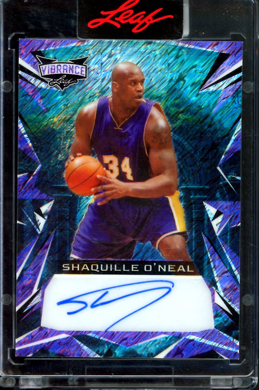 2023 Leaf Vibrance Shaquille O'Neal Auto /5 Lakers