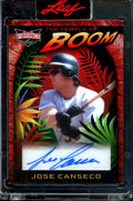 2023 Leaf Vibrance Jose Canseco Temple of Boom Auto Orange /2 Athletics