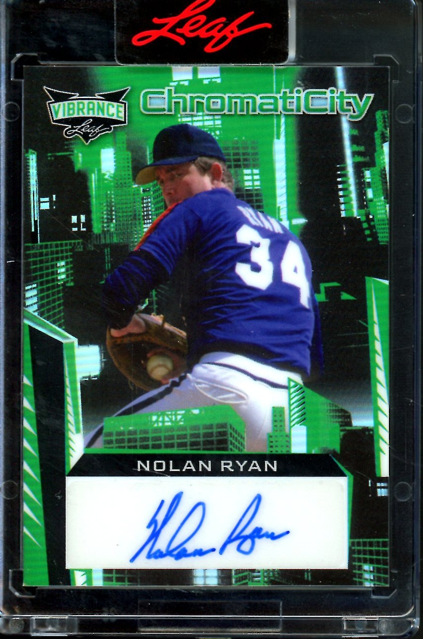 2023 Leaf Vibrance Nolan Ryan ChromatiCity Auto Green /8 Astros