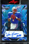 2023 Leaf Vibrance Warren Moon Auto Blue Shimmer /8 Oilers