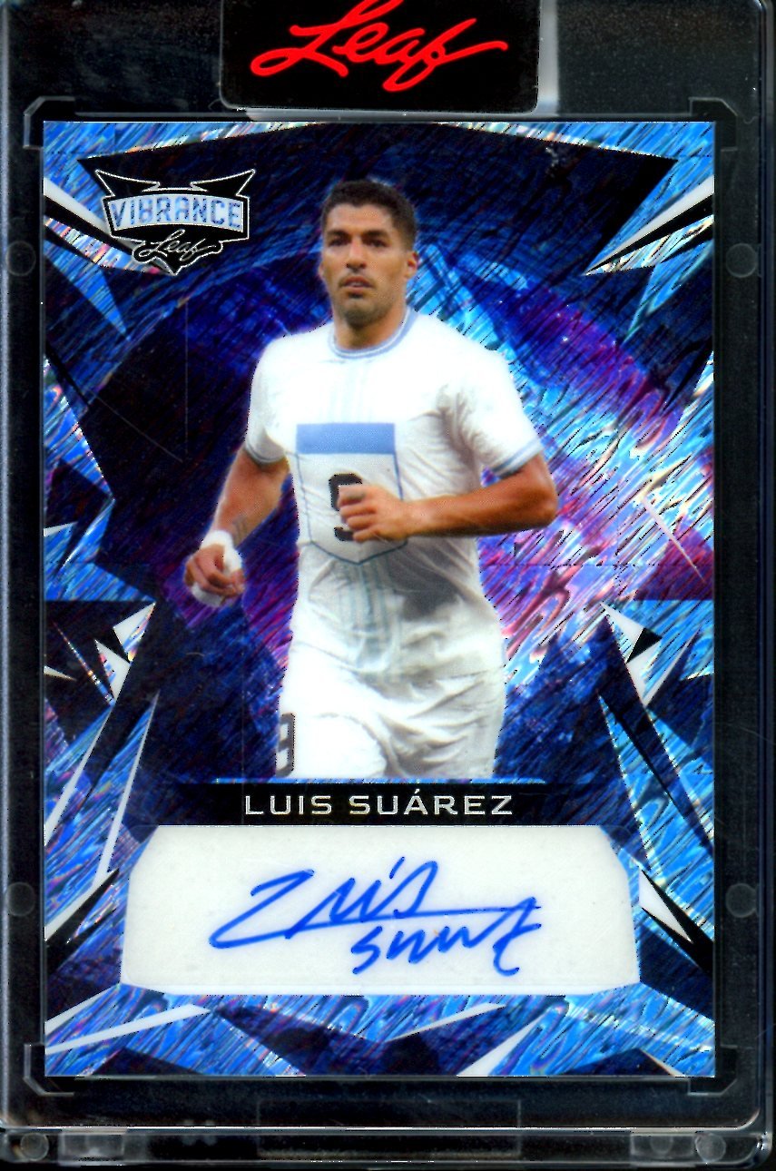 2023 Leaf Vibrance Luis Suarez Blue Shimmer Auto /3 Uruguay