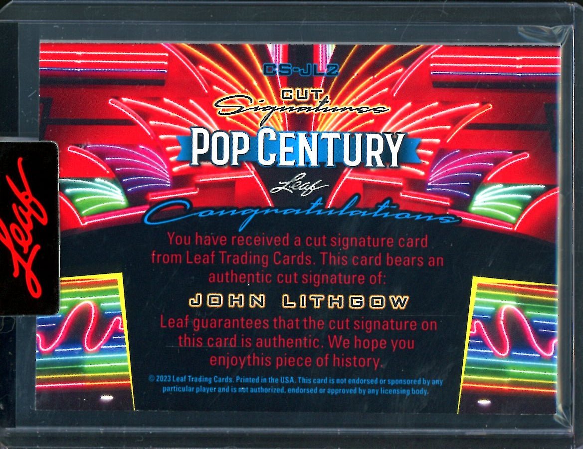 2023 Leaf Pop Century John Lithgow Cut Signatures Auto