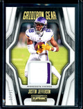 2022 Panini Playbook Justin Jefferson Gridiron Gear Patch /25 Vikings
