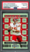 2022 Panini Contenders Patrick Mahomes Winning Ticket /99 PSA 8 Chiefs