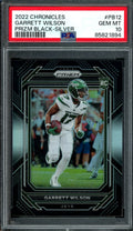 2022 Panini Chronicles Prizm Black Garrett Wilson Rookie Silver PSA 10 Jets