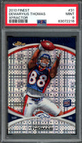 2010 Topps Finest Demaryius Thomas Rookie Xfractor PSA 9 Broncos