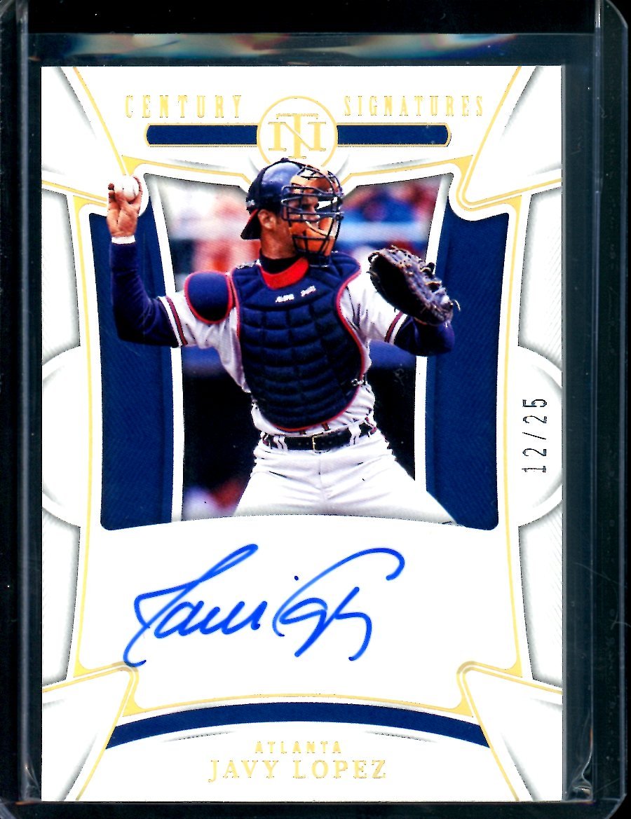 2023 Panini National Treasures Javy Lopez Century SIgnatures Auto /25 Braves