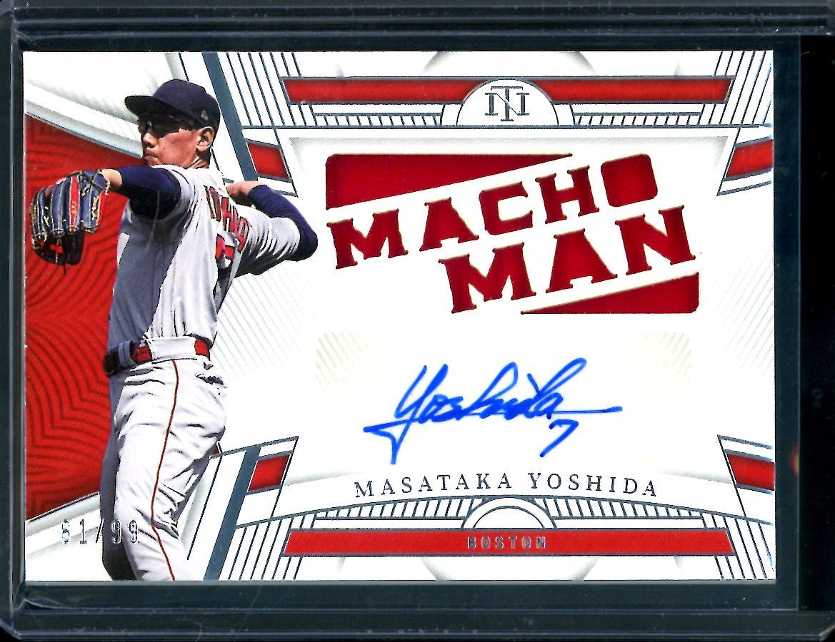 2023 Panini National Treasures Masataka Yoshida "Macho Man" Patch Auto /99 Red Sox