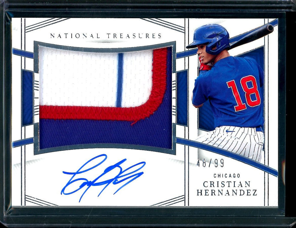 2023 Panini National Treasures Christian Hernandez Patch Auto /99 Cubs