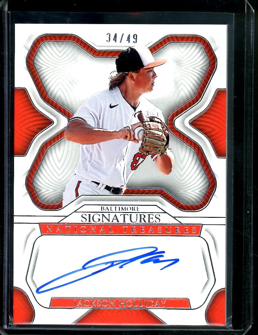 2023 Panini National Treasures Jackson Holliday Auto /49 Orioles