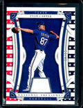 2023 Panini National Treasures Evan Carter Patch /49 Rangers