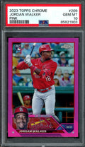 2023 Topps Chrome Jordan Walker Rookie Pink PSA 10 Cardinals