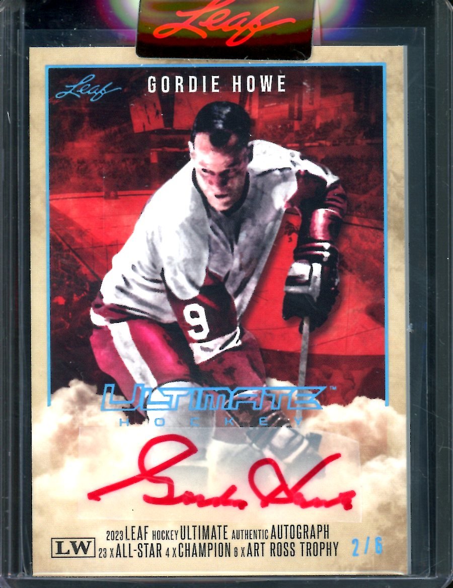2023 Leaf Ultimate Hockey Gordie Howe Ultimate Auto /6