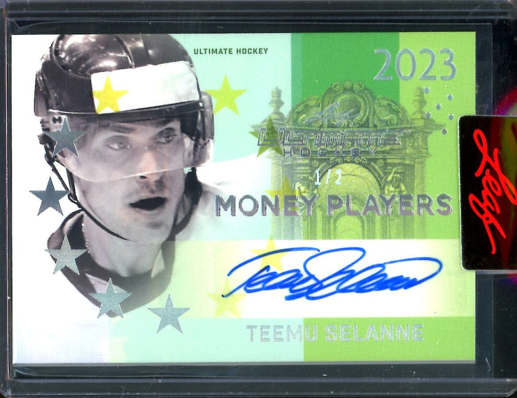 2023 Leaf Ultimate Hockey Teemu Selanne Money Players Auto /2