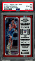 2022/23 Panini Contenders Optic Chet Holmgren Rookie Ticket Red PSA 10 Thunder