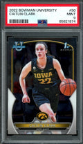 2022/23 Bowman University Caitlin Clark 1st Bowman PSA 9 Iowa