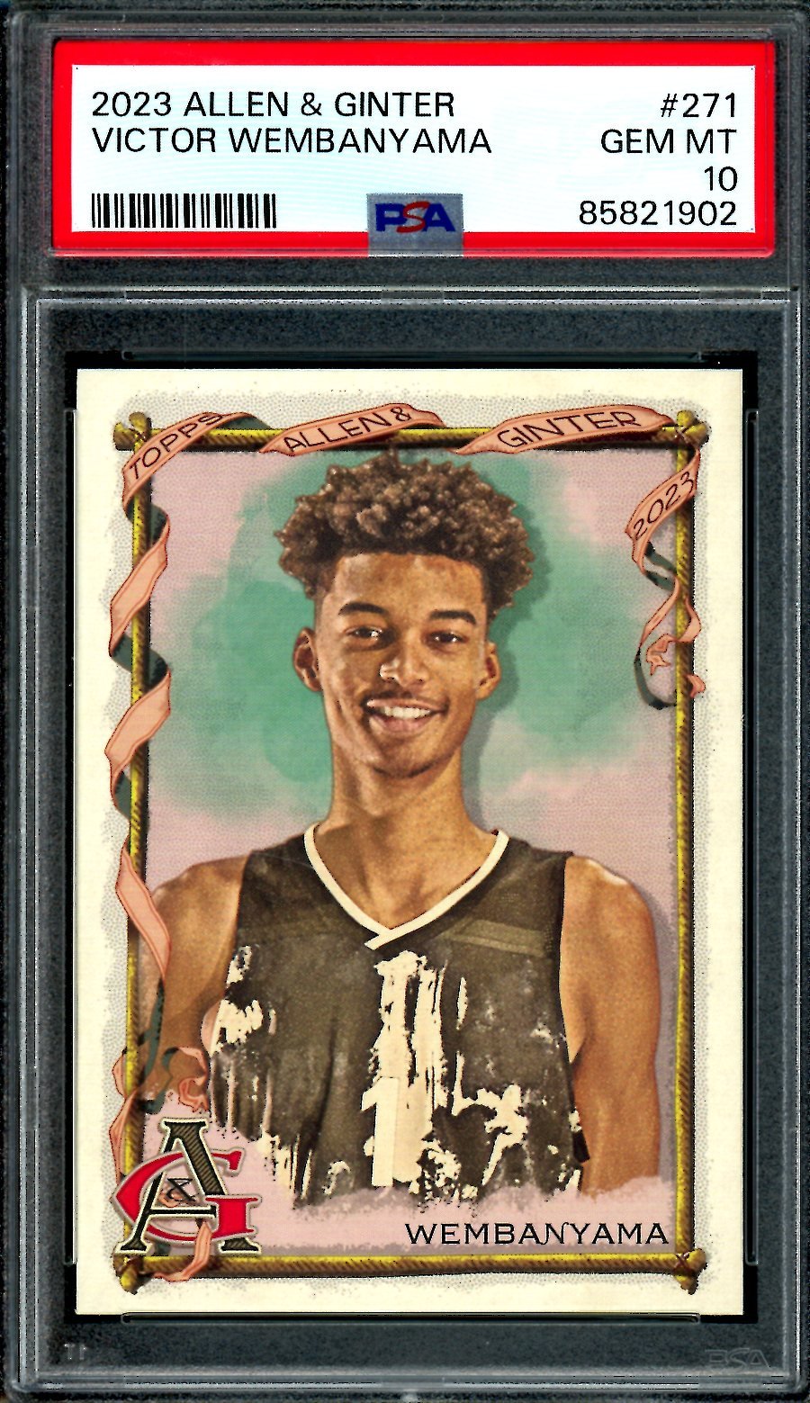 2023 Allen & Ginter Victor Wembanyama Rookie PSA 10 Spurs
