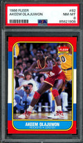 1986 Fleer Akeem Olajuwon PSA 8 Rockets
