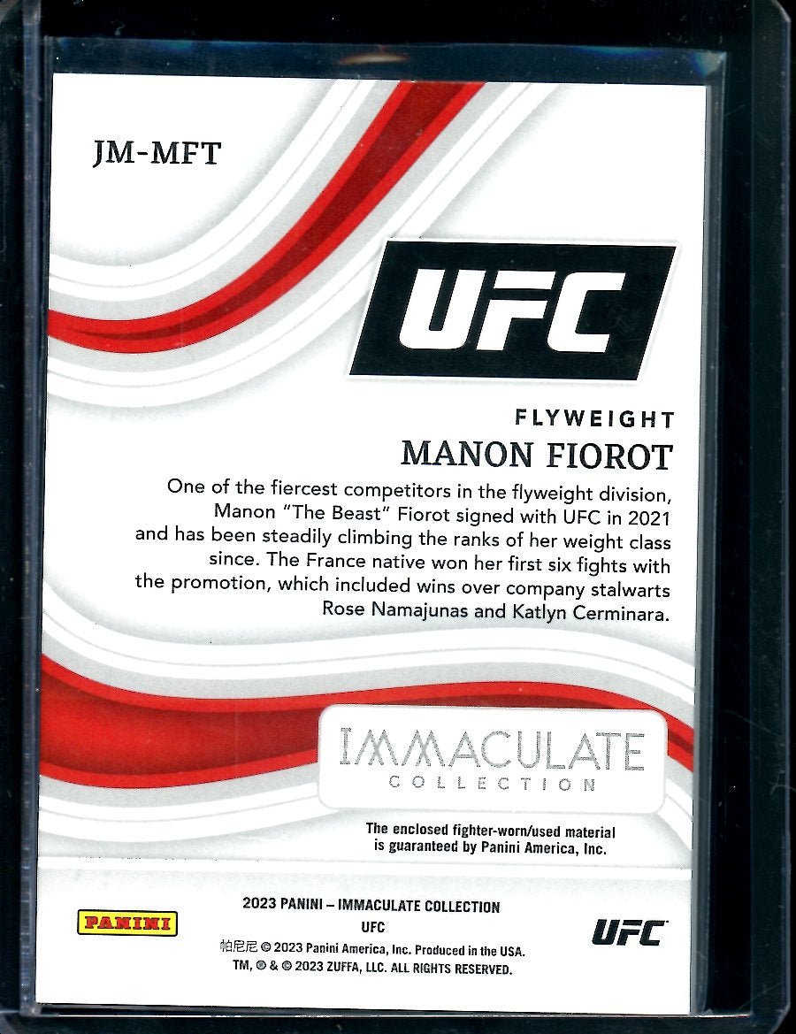 2023 Panini Immaculate UFC Manon Fiorot Shorts Patch /8