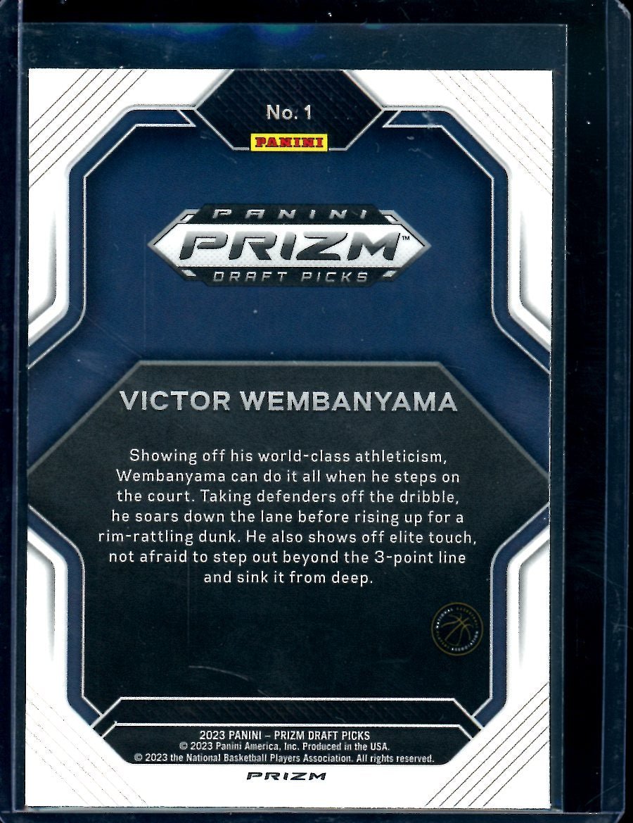 2023/24 Panini Prizm Draft Picks Victor Wembanyama Rookie Fireworks Silver Spurs