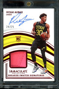2022/23 Panini Immaculate Ochai Agbaji Rookie Sneaker RPA /25 Jazz