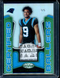 2023 Panini Certified Bryce Young Rookie Laundry Tag Patch Green /5 Panthers