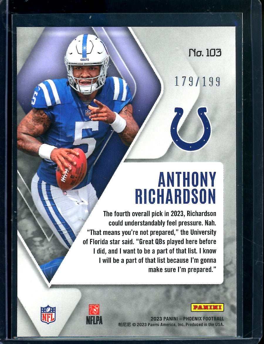 2023 Panini Phoenix Anthony Richardson Rookie Pink /199 Colts