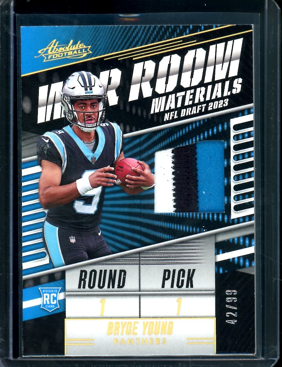 2023 Panini Absolute Bryce Young War Room Materials /99 Panthers