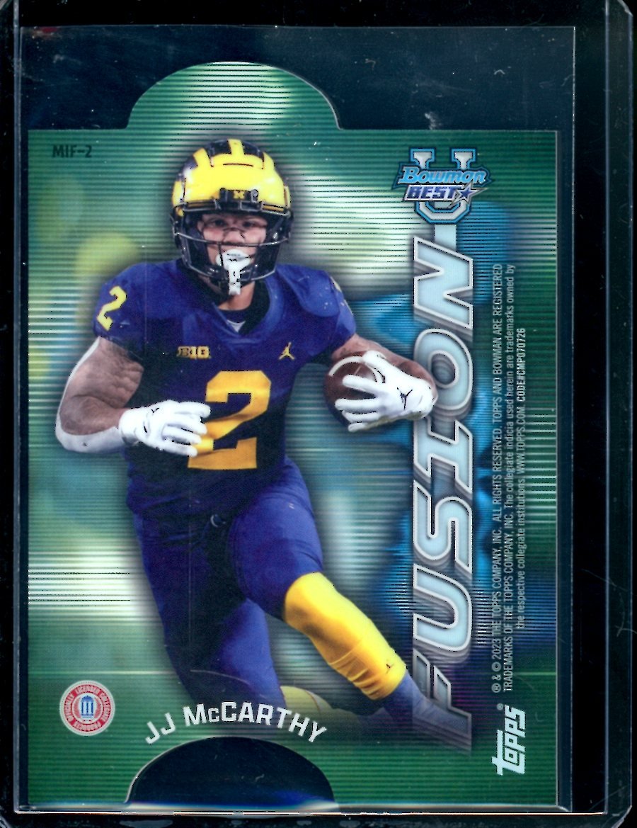 2023 Bowman's Best JJ McCarthy/Blake Corum Fusion Michigan