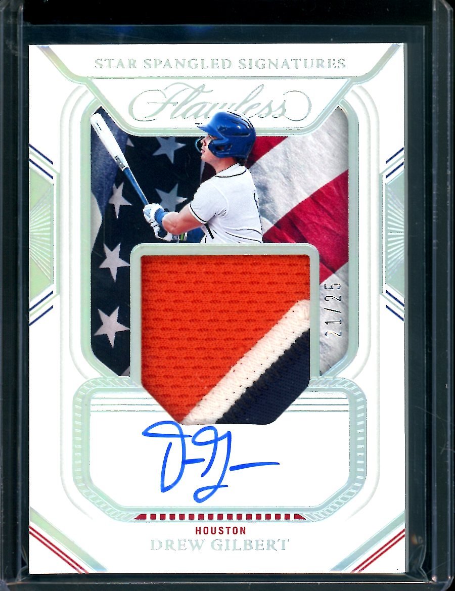 2023 Panini Flawless Drew Gilbert Star Spangled Signatures /25 Astros