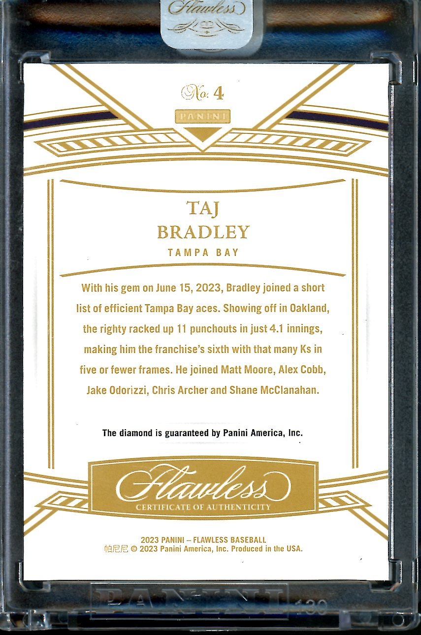 2023 Panini Flawless Taj Bradley Diamond /20 Rays