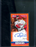 2023 Topps Rip Rhys Hoskins Mini Orange Auto /25 Phillies