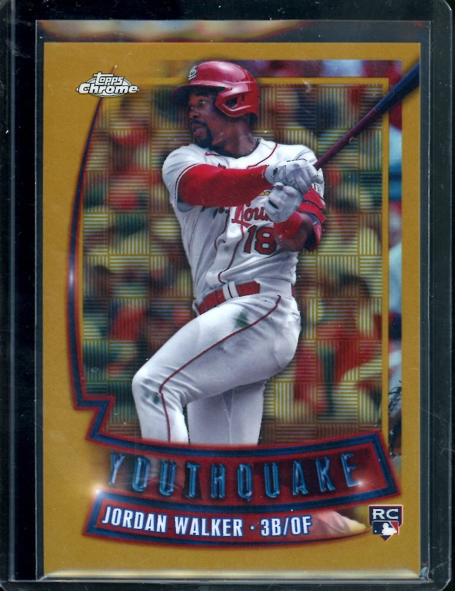 2023 Topps Chrome Jordan Walker Rookie Youthquake Gold /50 Cardinals