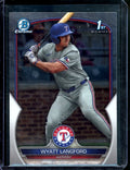 2023 Bowman Chrome Wyatt Langford 1st Bowman Rangers