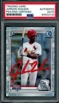 2020 Bowman Chrome Jordan Walker 1st Bowman Refactor PSA Authentic Auto Cardinals