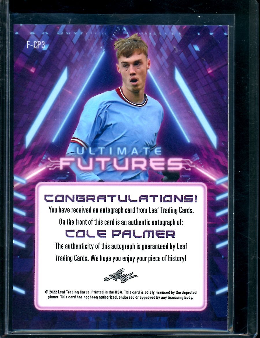 2022 Leaf Ultimate Soccer Cole Palmer Futures Auto /12