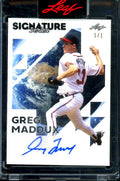2023 Leaf Signature Series Greg Maddux Auto 1/1 Braves