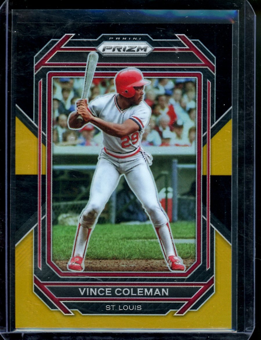 2023 Panini Prizm Vince Coleman Black Gold /5 Cardinals