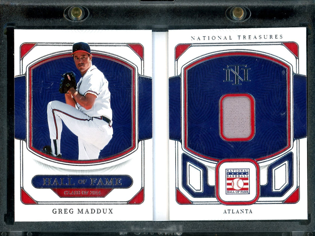 2023 Panini National Treasures Greg Maddux Hall of Fame Materials Booklet /99 Braves