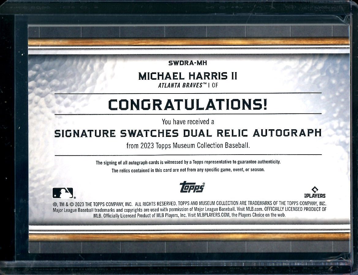 2023 Topps Museum Michael Harris II Rookie Signature Swatches Patch Auto /299 Braves