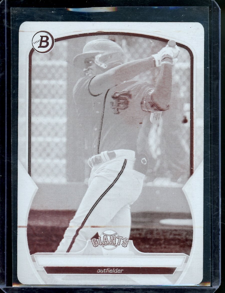 2023 Bowman Rayner Arias Printing Plate 1/1 Giants