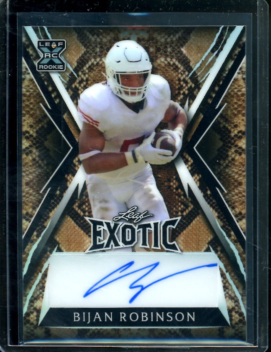 2023 Leaf Exotic Bijan Robinson Rookie XRC Auto /13 Texas